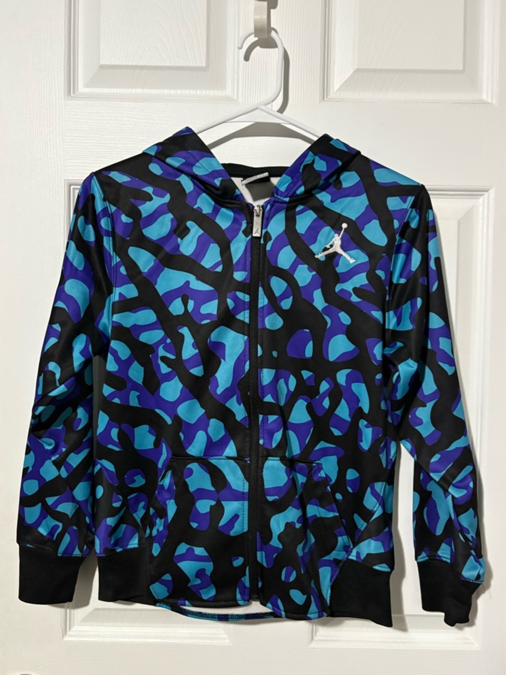 Jordan Blue & Black Camo Zip Hoodie Jacket
